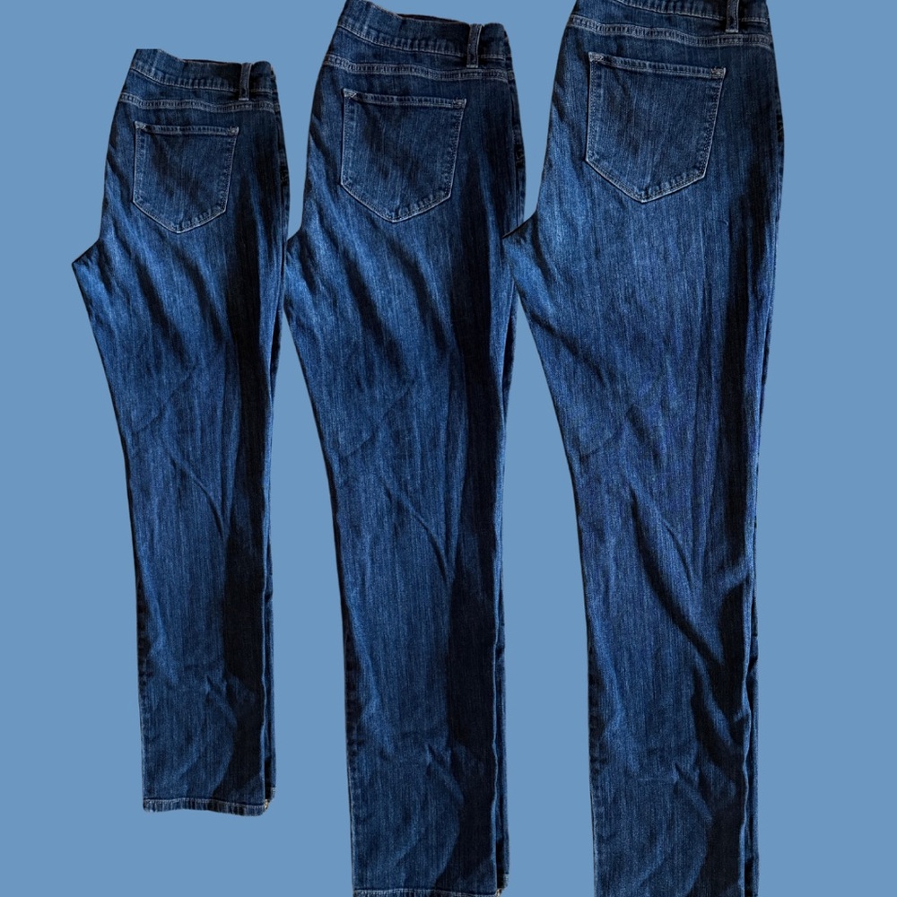 Liz Claiborne Blue Boyfriend Skinny Jeans - Picture 4 of 4